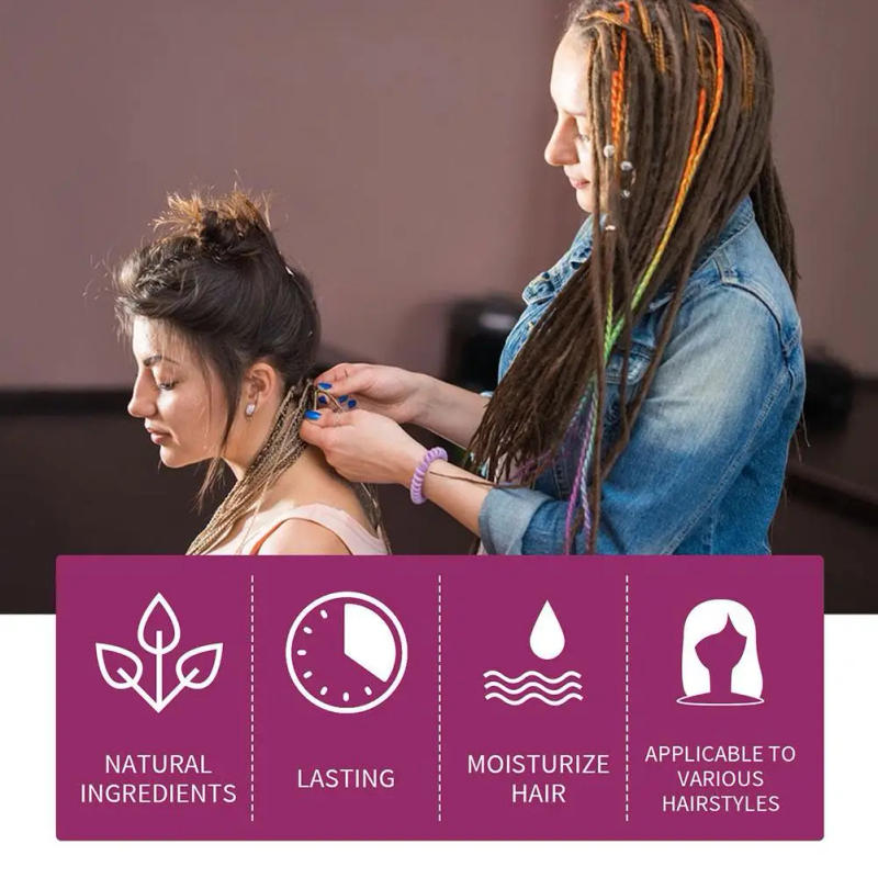 Description Picture 5 of itemHair Retwist Wax Hair Styling Gel Conditioning Shining Pure Foam Gel All Frizz Neat Braid Hold Locks Day Styling 100g T6d0