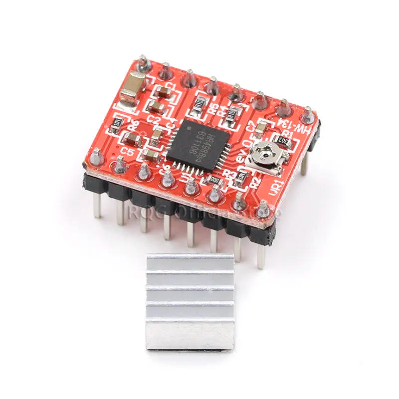 Description Picture 6 of itemCNC 3D Printer Parts Accessory Reprap pololu A4988 Stepper Motor Driver Module with Heatsink for ramps 1.4 for arduino
