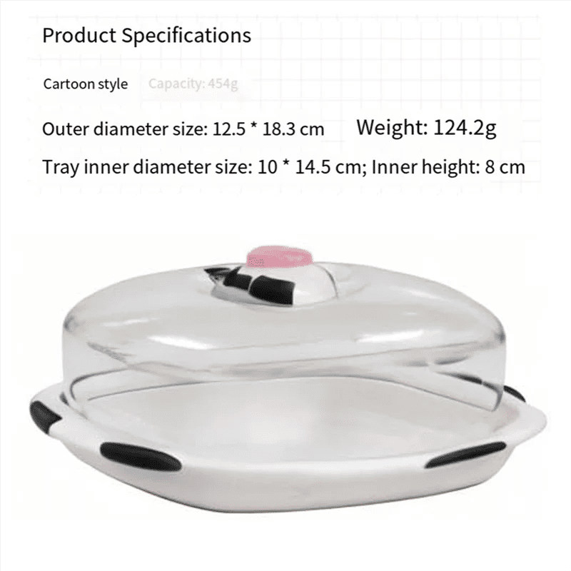 Description Picture 6 of itemB59B-For Refrigerator Compatible Butter Dish Butter Container Storage Box For Storing Butter