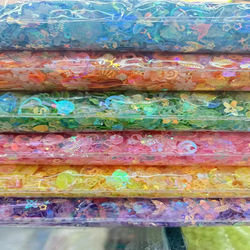 Description Picture 2 of item10g/50g Luminous Nail Sequins Mixed Star Snowflake Shell Flakes Sequin Paillettes for Nails Art Manicure Wedding Decor Confetti