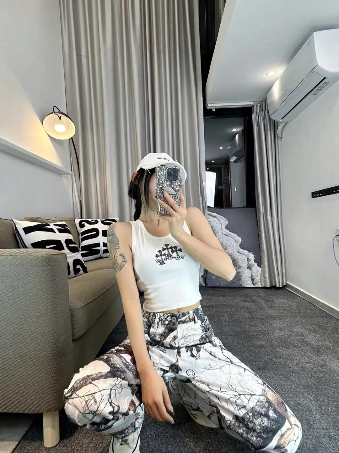 Description Picture 4 of itemPrintcess Women Letter Short Top Summer 2024 YoungHarajuku Simplicity Popular Joke White Women's Vest