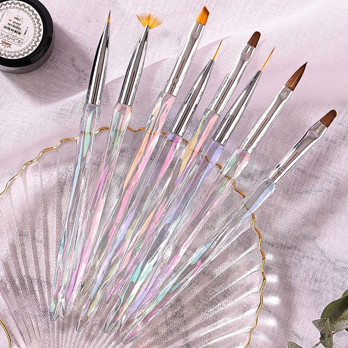 Description Picture 3 of itemNail Brush Phototherapy Tools 8 Pieces Painted Painting Pen Set Painting Drawing Brush Nail Enhancement Tools Uv Gel Brush Pen