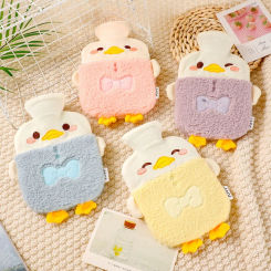 Keep Warm Cartoon Cute Duck Hot Water Bag Animal Pattern Warming Hand Warmers Portable Washable Thermos Bottle Girls