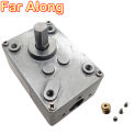 Metal Worm Gearbox 17 / 31 / 50 / 100 / 290/ 505 With Forward And Reverse Rotation Gearbox Function Use For DC Worm Geared Motor