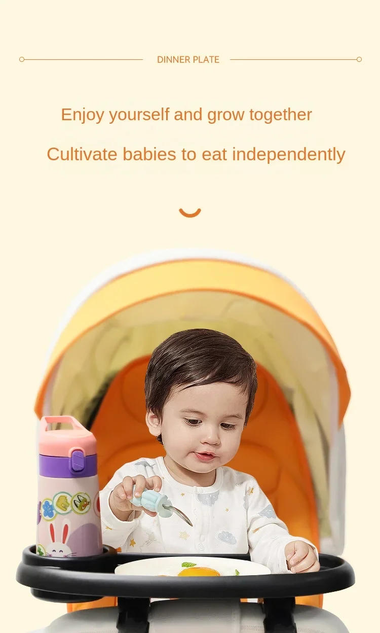 Description Picture 5 of item3 In 1 Baby Stroller Dinner Table Tray Phone Stand Plate Accessories Supplies for Toddler Infant Girl Boy Milk Bottle Cup Holder
