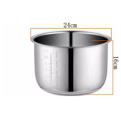 6L Electric pressure cooker liner inner bowls multicooker bowl stainless steel tank for cooking soup porridge