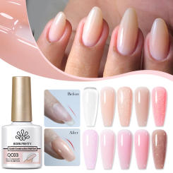 BORN PRETTY Nude Pink Quick Construction Nail Gel Nail Polish 10ml Vernis Semi Permanent Milky White Clear Extension Hard Gel