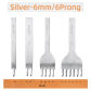 Silver 6mm 1 Set