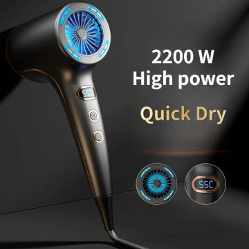 High Power Quick Hair Dryer Professional Strong Wind Salon Dryer Blue Light Negativa Ion Hair Care Electric Hair Blower Dryer