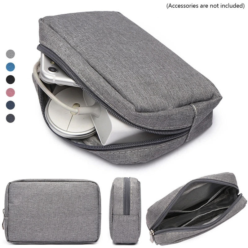 Description Picture 4 of itemDigital Portable Organizer Case for Headphones Travel Closet Storage Bag Zipper Accessories Charger Data Cable USB Bag