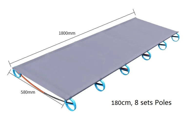 Description Picture 3 of itemUltralight Folding Bed for Outdoor Camping, Alloy Frame Tent, Sleeping Cot, 180cm, 200cm