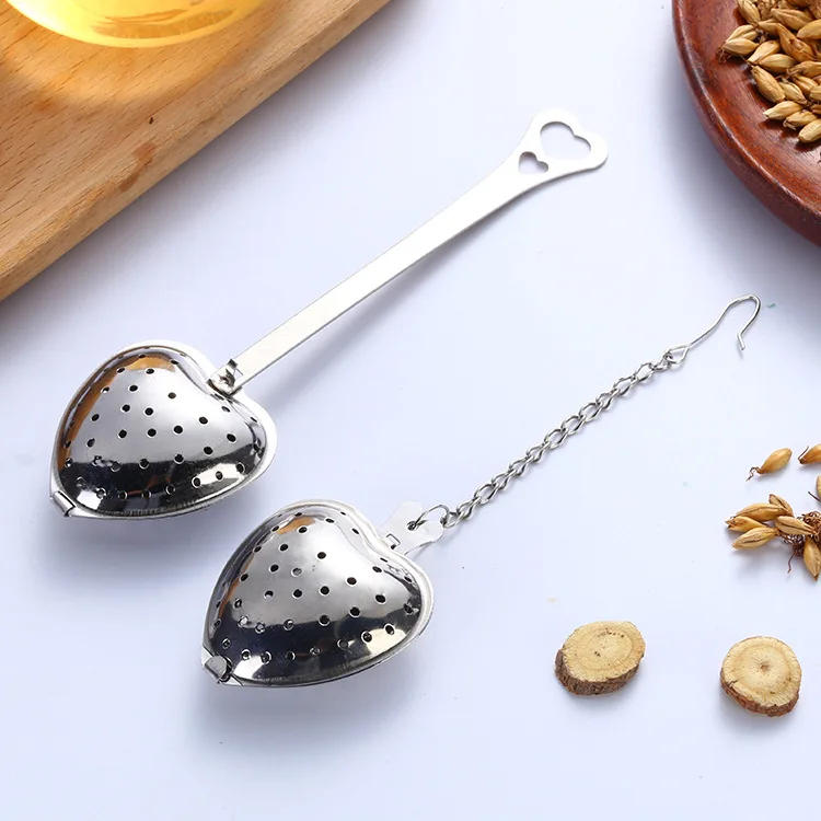 Description Picture 4 of itemTea Strainer Heart Shape Stainless Steel Tea Infuser Locking Spice Tea Ball Strainer Mesh Infuser Strainers Kitchen Accessories