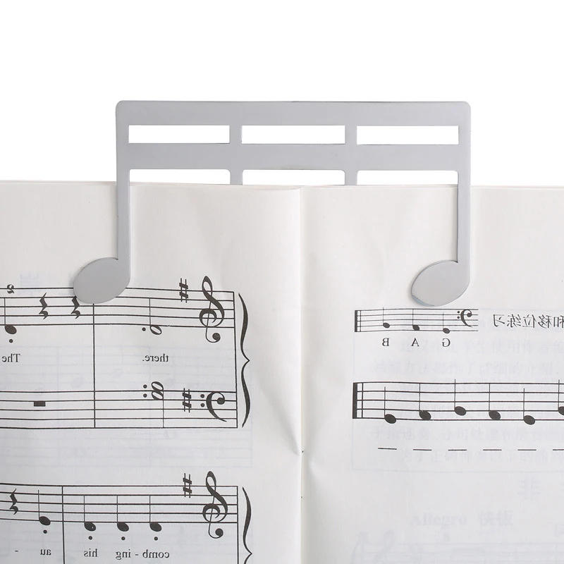 Description Picture 6 of itemMetal Music Book Clip Music Stand Clips Sheet Music Clips for Outdoor Playing Note Paper Books Piano Guitar Violin Keyboard