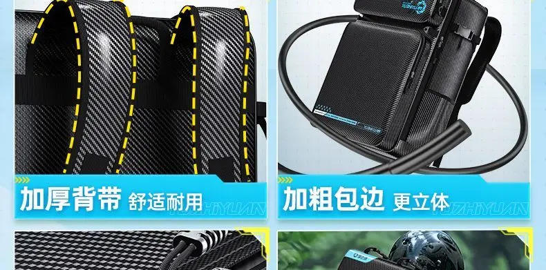 Description Picture 6 of itemYUZHIYUAN New Fishing Chair Backpack Double-shoulder Waterproof Fishing Chair Backpack Lightweight Storage Bag Fishing Gear Bag