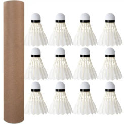 3/6/12PCS Professional Badminton Shuttlecock Black Goose Feather Badminton Shuttlecock Training Shuttlecock Sport Badminton Ball