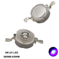 10pcs-100pcs 3W UV High Power LED Light Beads Ultra Violet Purple LED Chip 360nm 365nm 370nm 380nm 390nm 395nm 400nm 405nm 430nm