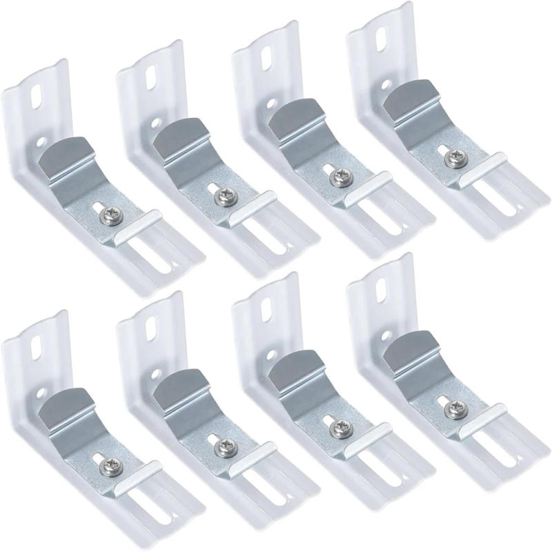 Description Picture 2 of item4Pcs Vertical Blind L Bracket Louver Curtain Bracket Clips Shutters Side Mounted Top Mounted Bracket Window-Dressing Hardware