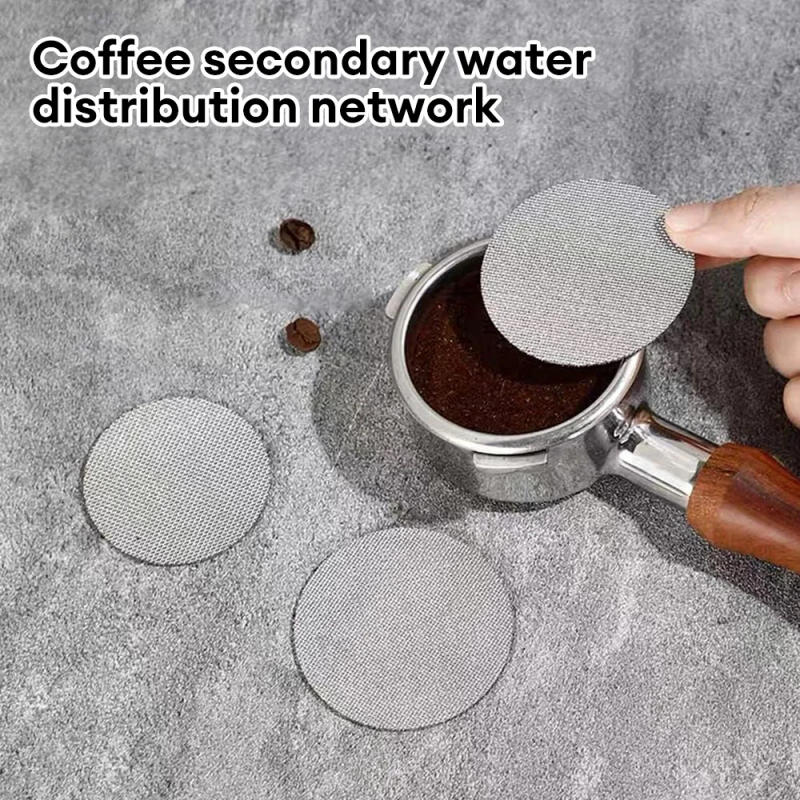 Description Picture 4 of item51/53/58mm Reusable Coffee Filter Heat Resistant Mesh Coffee Pot Coffee Machine Filter For Coffee Machine Handle Puck Screen