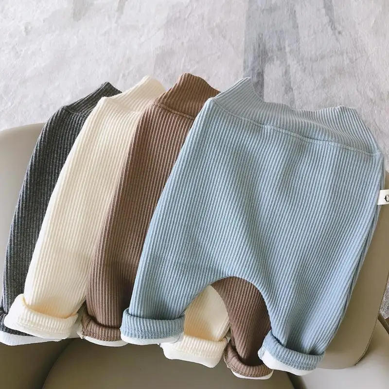 Description Picture 6 of itemBaby Pant Autumn Winter Added Fleece Warmth Thickening Babies Aged 0-4 Years Old High Waisted Bottom Casual Pants Winter Wear