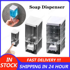 Transparent Soap Dispenser Automatic Foam Bathroom Kitchen Washing Hand Machine Wall-Mounted Soap Lotion Dispenser NO Punching