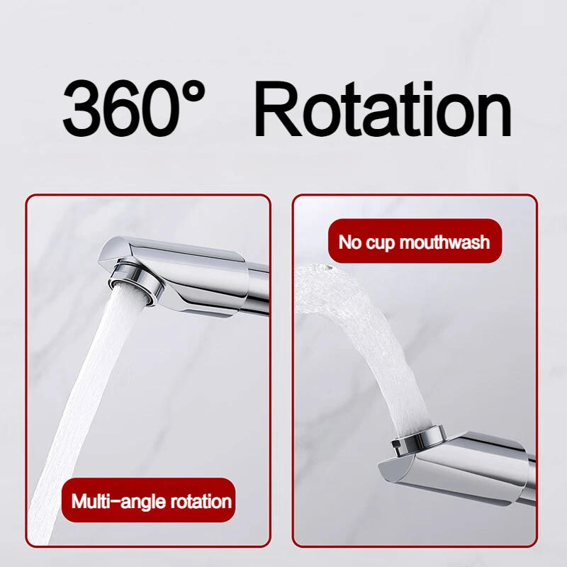 Description Picture 4 of itemBathroom Faucet Basin Water Faucet Mixer Hot and Cold Washbasin Tap Deck Mounted ABS Singel Handel Single Hole Chrome