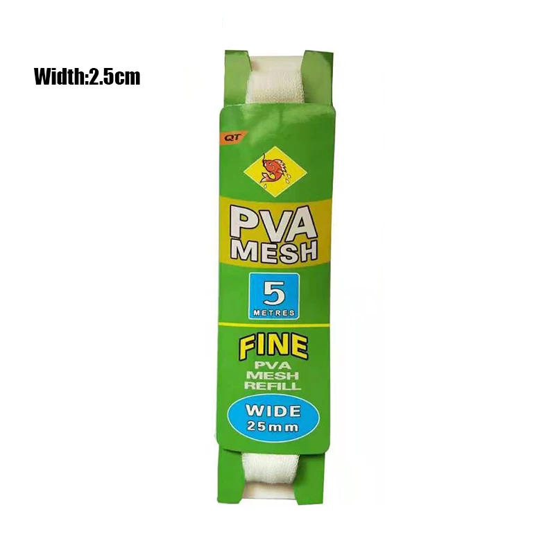 Description Picture 4 of itemPVA Mesh Water Soluble Refill Rig Baits Wrap Bag Fishing Mesh Net Environmental Crap Fishing Feeder Portable Trap Lure Meshes