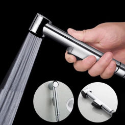 Handheld Hose Spray Muslim Shattaf Sprayer Kit Toilet Douche Bidet Shower Head Adjustable Durable Stainless Steel Bathroom Hose