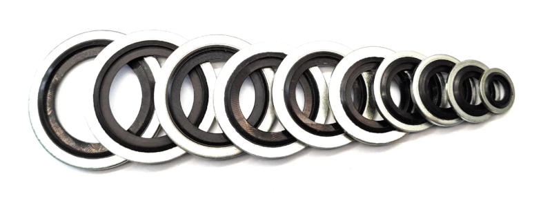 Description Picture 4 of item10pcs Zinc Plated Bonded Seal Washers Hydraulic Oil & Petrol Resistant Gaskets M6-M30 Assorted Sizes