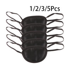 1/2/3/5pcs Pirate Eye Patch Eye Covers For Sleeping Adjustable Eye Patch Black Eye Patch Eye Patch For Strabismus
