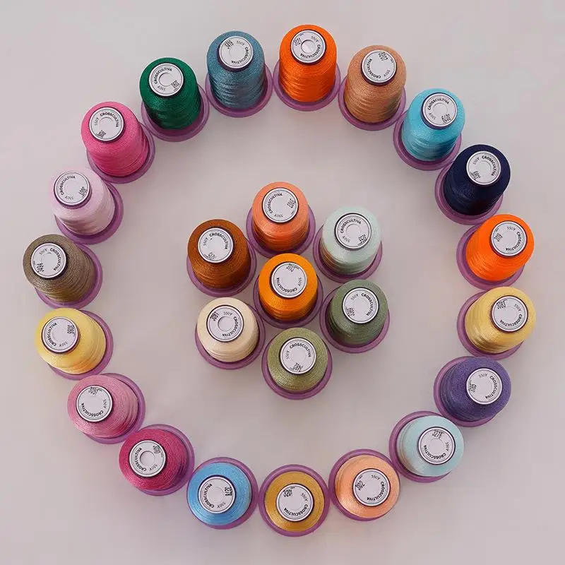 Description Picture 5 of item550 Yards Good Polyester Sewing Thread Household Sewing Machine Hand Sewing Clothes Threads DIY Embroidery Needlework Tools