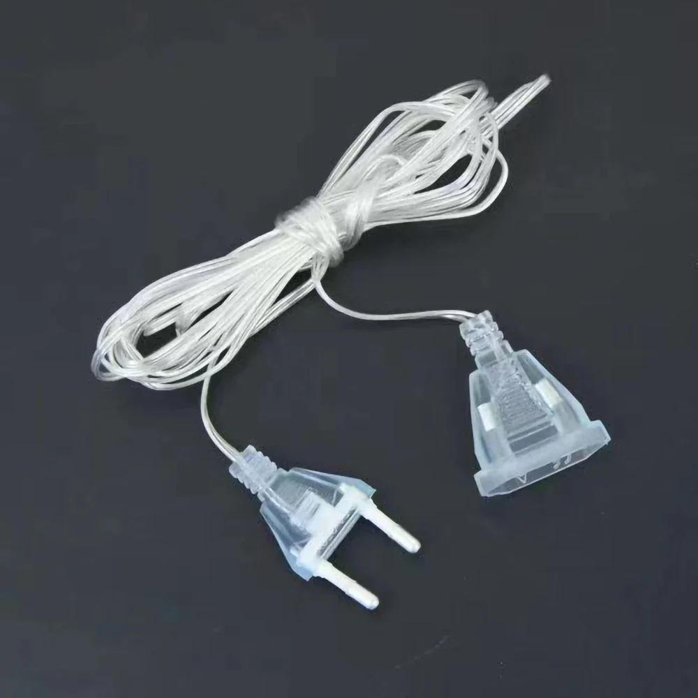 Description Picture 5 of item3M 5M Power Extension Cord Plug Extender Wire Extension Cable Standard Switch Cable EU US Plug for LED String Light Christmas