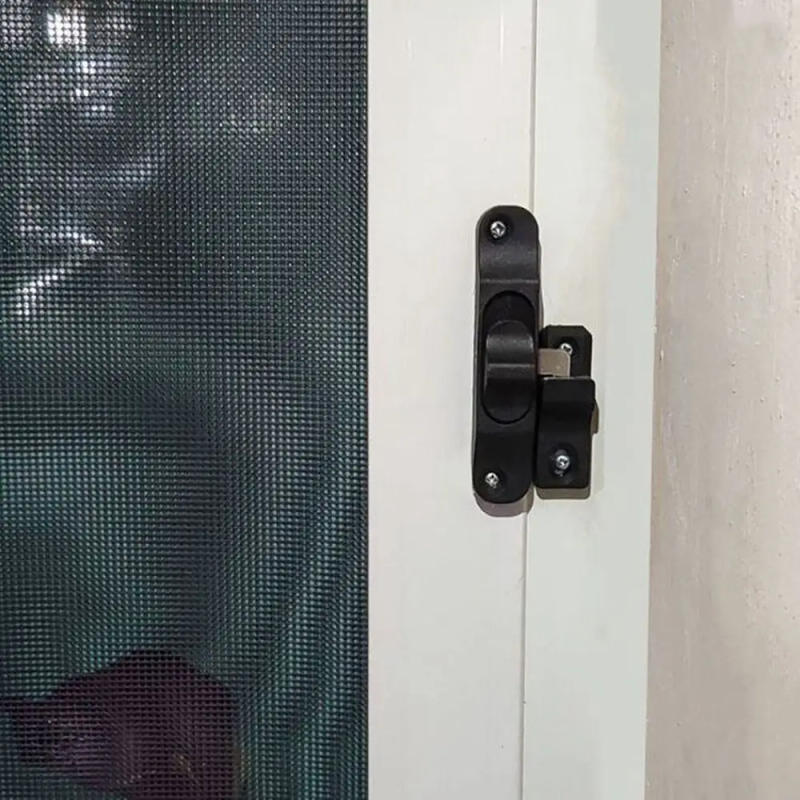 Description Picture 4 of itemSpring Plastic Push-Pull Folding Door Car Window Shade Hook Lock Diamond Net Aluminum Alloy Sliding Window Screen Anti Theft