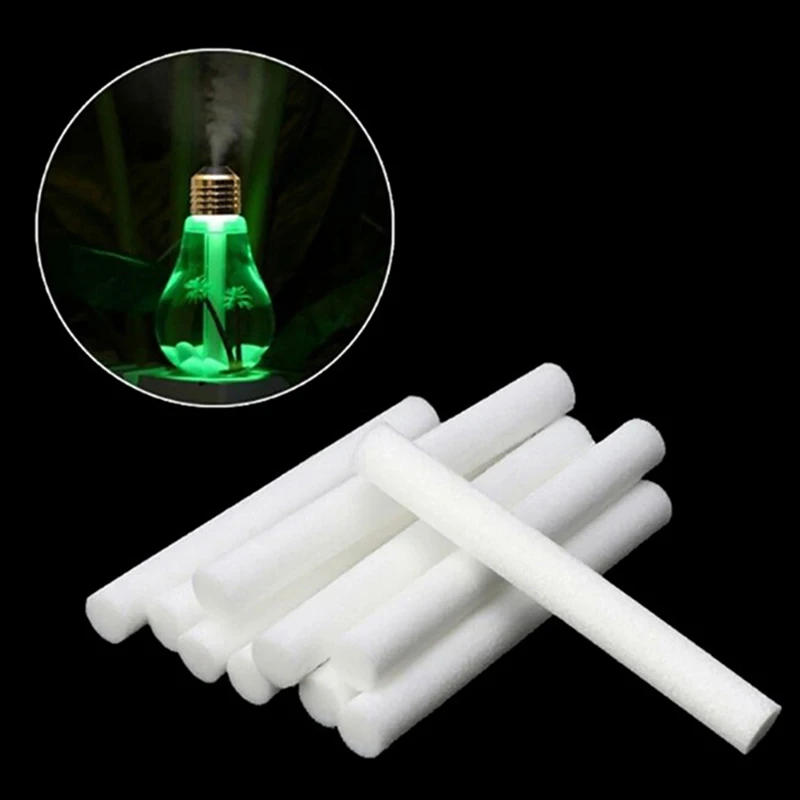 Description Picture 2 of item10/20pcs 8*200/97mm Filters Cotton Swab for USB Air Ultrasonic Humidifier with strong water absorption