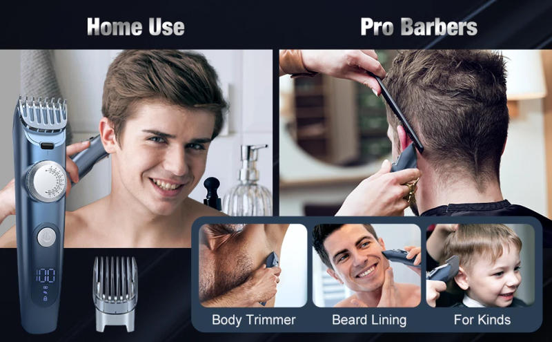 Description Picture 5 of itemSejoy Professional Electric Hair Clippers Men Cordless Hair Trimmer Rechargeable LED Display IPX7 Hair Cutting Machine