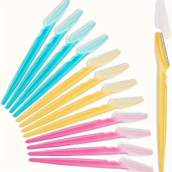 Multifunction 3/5/6/12/24Pcs Eyebrow Razor Kit - Precise Trimming, Shaping,Facial Hair Removal Tool with Easy Grip Handle