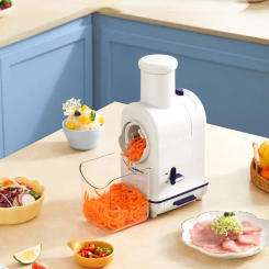 Electric Vegetable Cutter 220V Multifunctional Kitchen Household Grating Slicing Shredder Shredded Potatoes Grater Food Truck