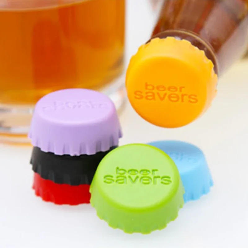 Description Picture 5 of itemCandy Colors Silicone Beer Bottle Caps, Bar, Home Brewing, Wine Making, Barware, Kitchen, Dining, Garden, 6Pcs, 12Pcs