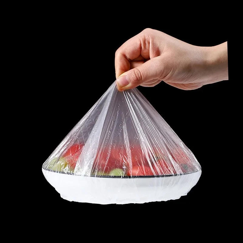 Description Picture 6 of item500/10PCS Disposable Food Cover Food Grade Plastic Elastic Food Lids Wrap Bags Refrigerator Fresh-keep Bag for Fruit Vegetable