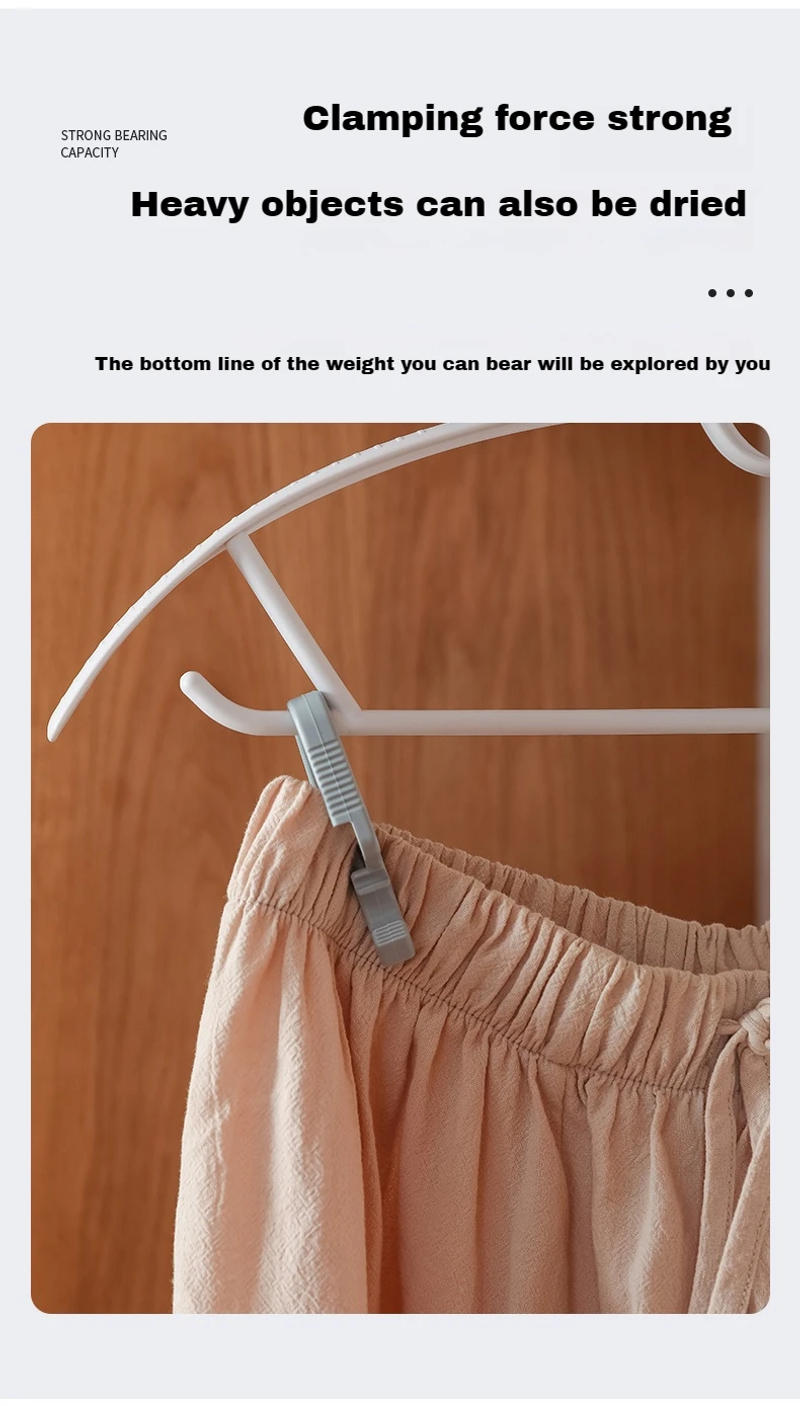 Description Picture 3 of itemPlastic Clips For Clothes Drying, Household Clothes Drying, Socks Windproof Small Fixed Hangers