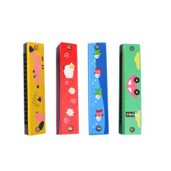 4 Pcs Wind Instrument Harmonic Harmonica Mouth Organ Kids Toys Enlightenment Toddler Educational Musical Instruments Painted