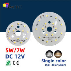3000K 6000K LED Chip For Downlight 5W 7W SMD2835 Round Light Beads DC 12V Lighting Spotlight Source Circular Aluminum Panel Lamp