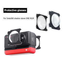 Camera Protector For Insta 360 ONE RS/R 2 Pieces Tempered Glass Sport Camera Cover Protective Lens Cover Compatible With Insta