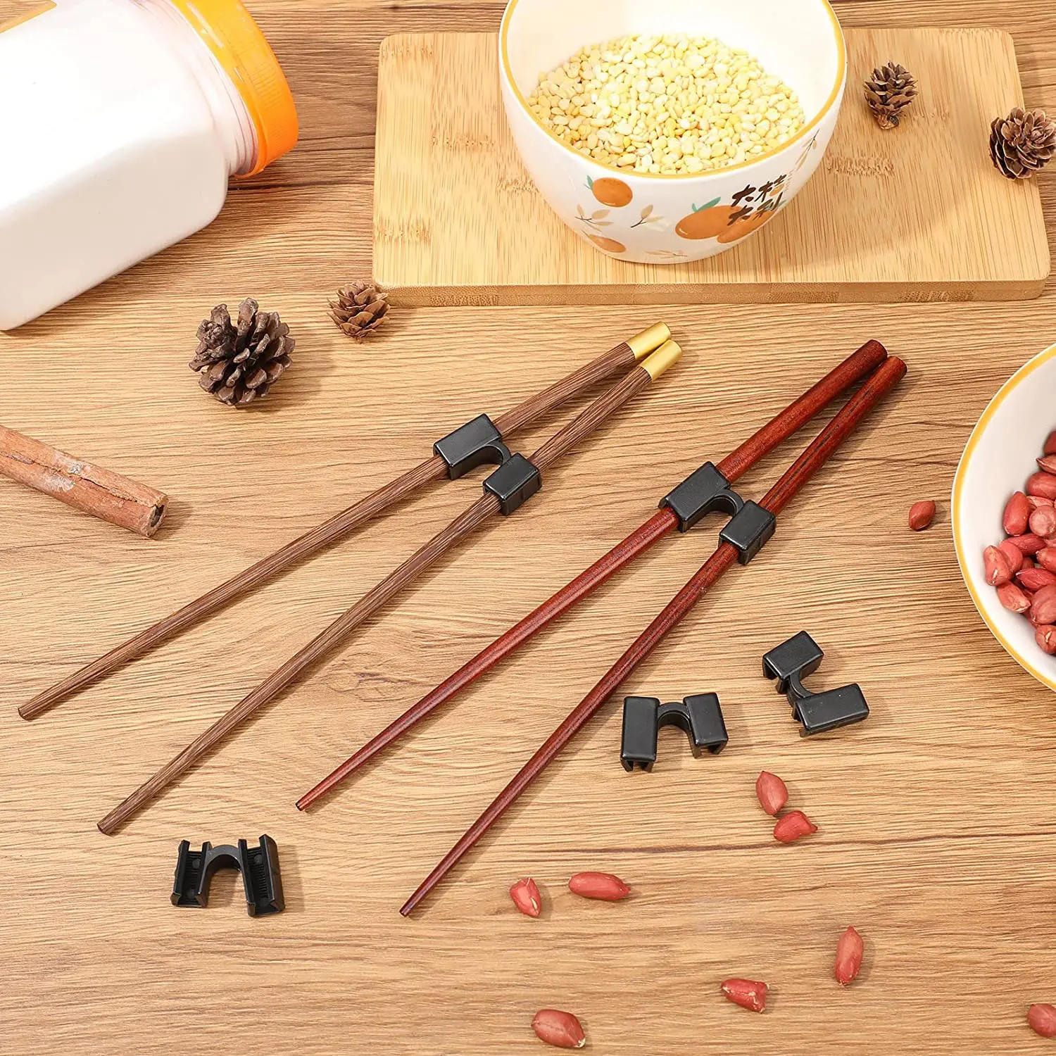 Description Picture 3 of item5/8PCS Reusable Chopstick Helpers Training Chinese Chopsticks Trainer Holder for Adouts Beginner Trainers or Learner