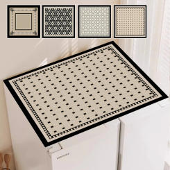 Printed Washing Machine Covers Microwave Oven Refrigerator Top Protector Covers Coffee Machine Drain Pad Kitchen Mug Placemat