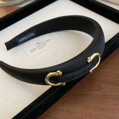 Non-slip Sponge Letter Headband Hair Band Handmade Hair Bands Cloth Korean Style Accessories Thin-brimmed Hair Hoop Woman
