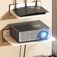 Wall-mounted Punch-free Projector Stand Multi-purpose WiFi Set-top Box Monitoring Holder Bathroom Bedroom Ornaments Storage Rack