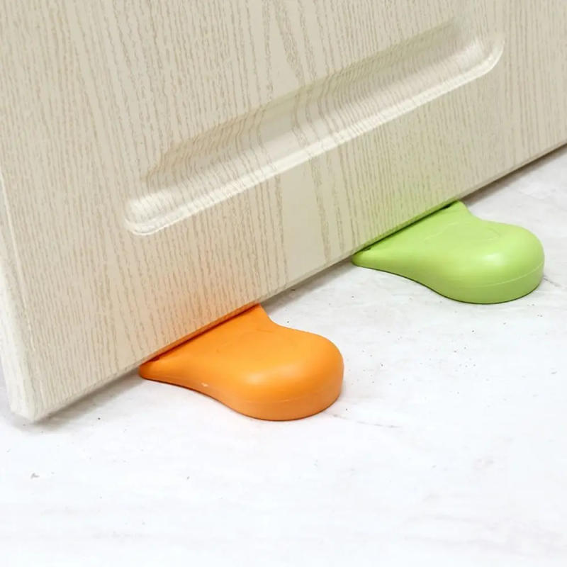 Description Picture 6 of itemCute Foot Shape Anti-Collision Door Wedge Random Color TPR Door Stopper Non-slip Wear-resistant Door Chuck Stopper Hardware