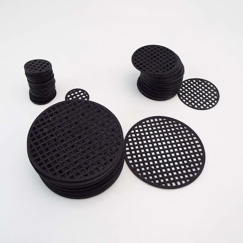 Description Picture 6 of item2.5cm 4.5cm 7.5cm Plastic Mesh Round Flower plant Pot tray Hole Bottom Pad for Bonsai Grid Mat Drainage Netting Hole Screen