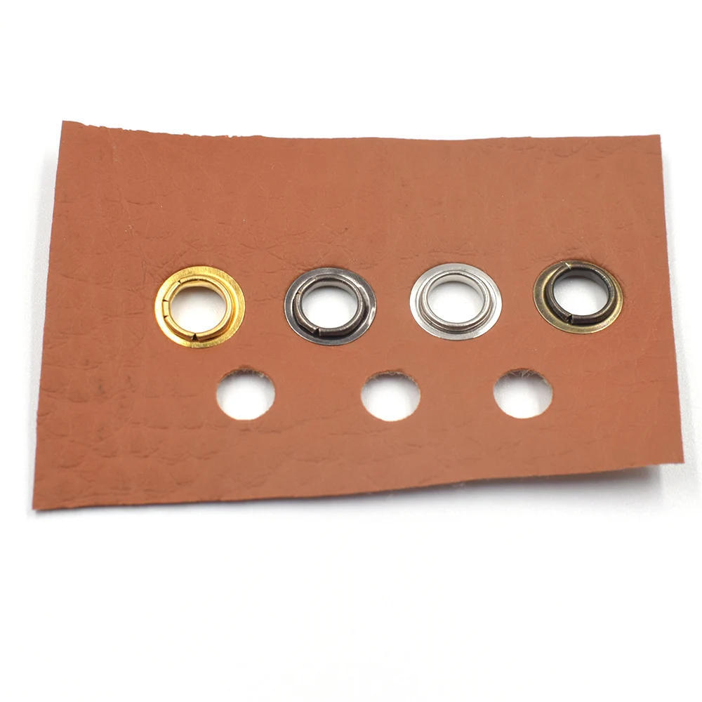 Description Picture 3 of item100 Sets Metal Eyelets Grommet LeatherCraft Shoses Belt 3.5-14mm Scrapbooking Eyelet for Sewing Clothes Accessories Wholesale