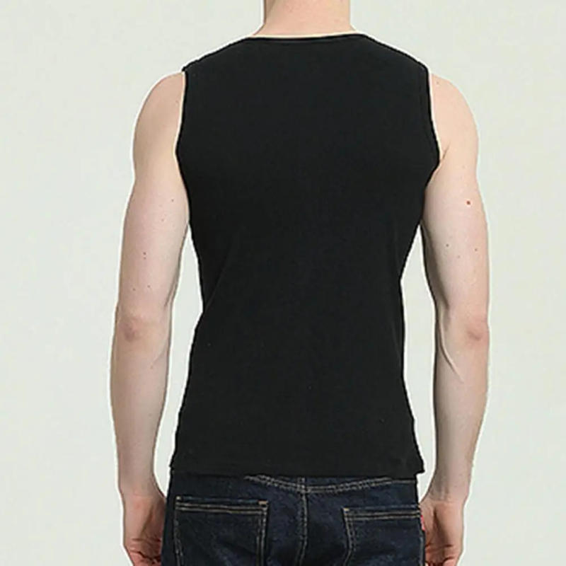 Description Picture 6 of itemMen Summer Vest Slim Fit V-neck Vest Seamless V Neck Men's Fitness Vest Breathable Quick-drying Tank Top for Gym Sport Stretchy